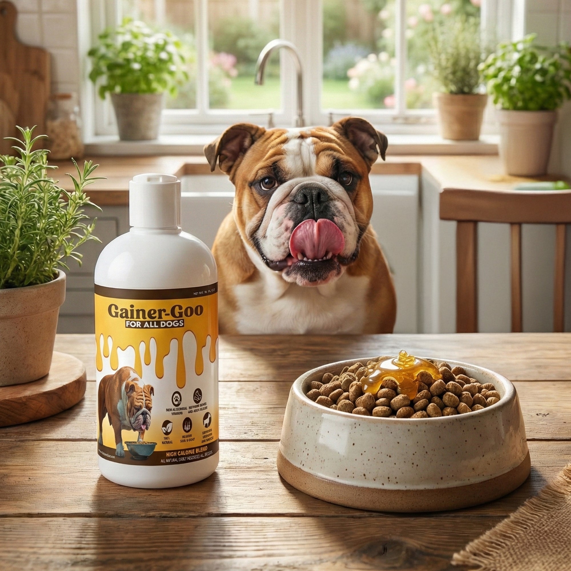 (16oz)  Gainer-GOO (for All Breeds) High Calorie Fat Liquid Weight Gainer