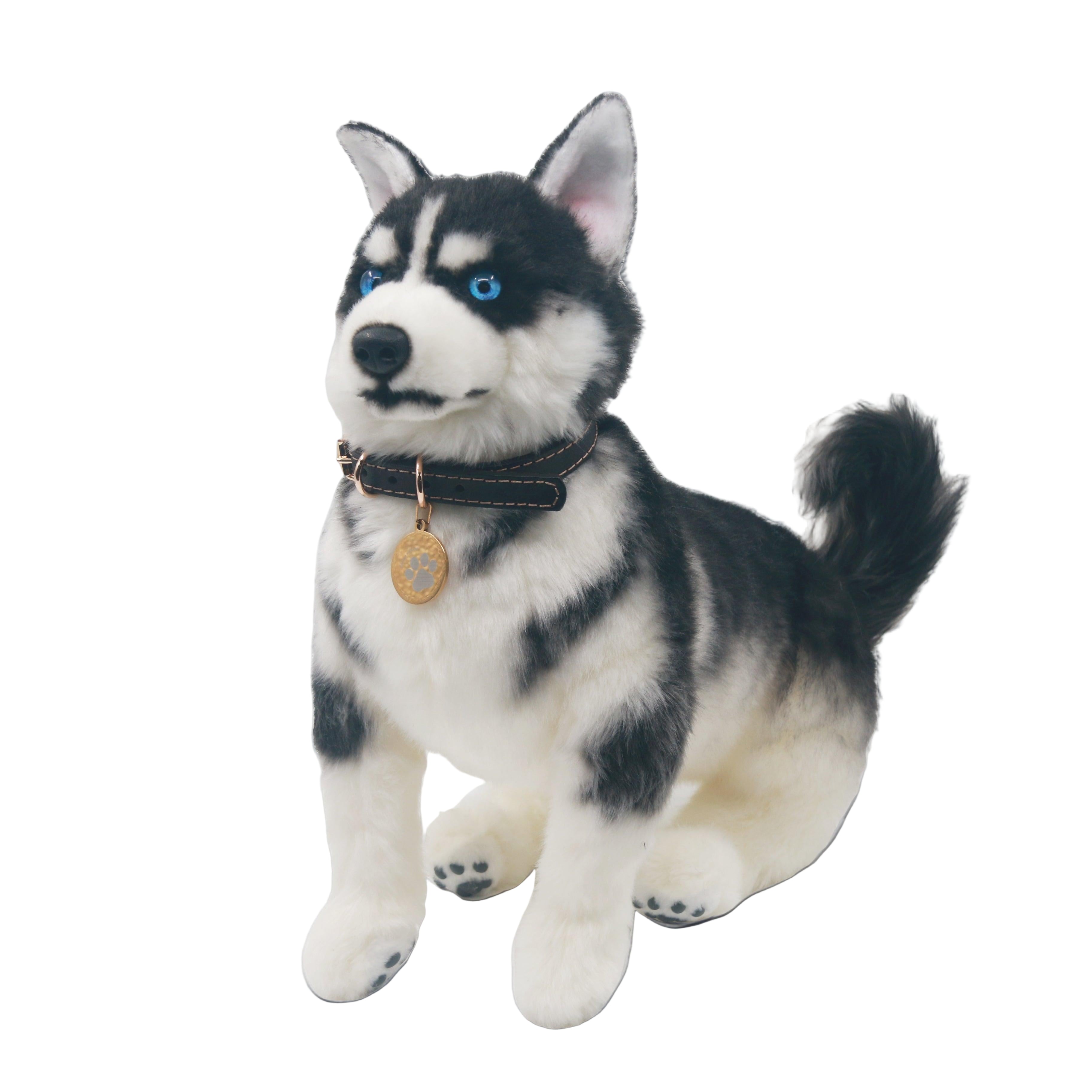 Husky Plush – Realistic Dog Toy Gift for Pet Lovers