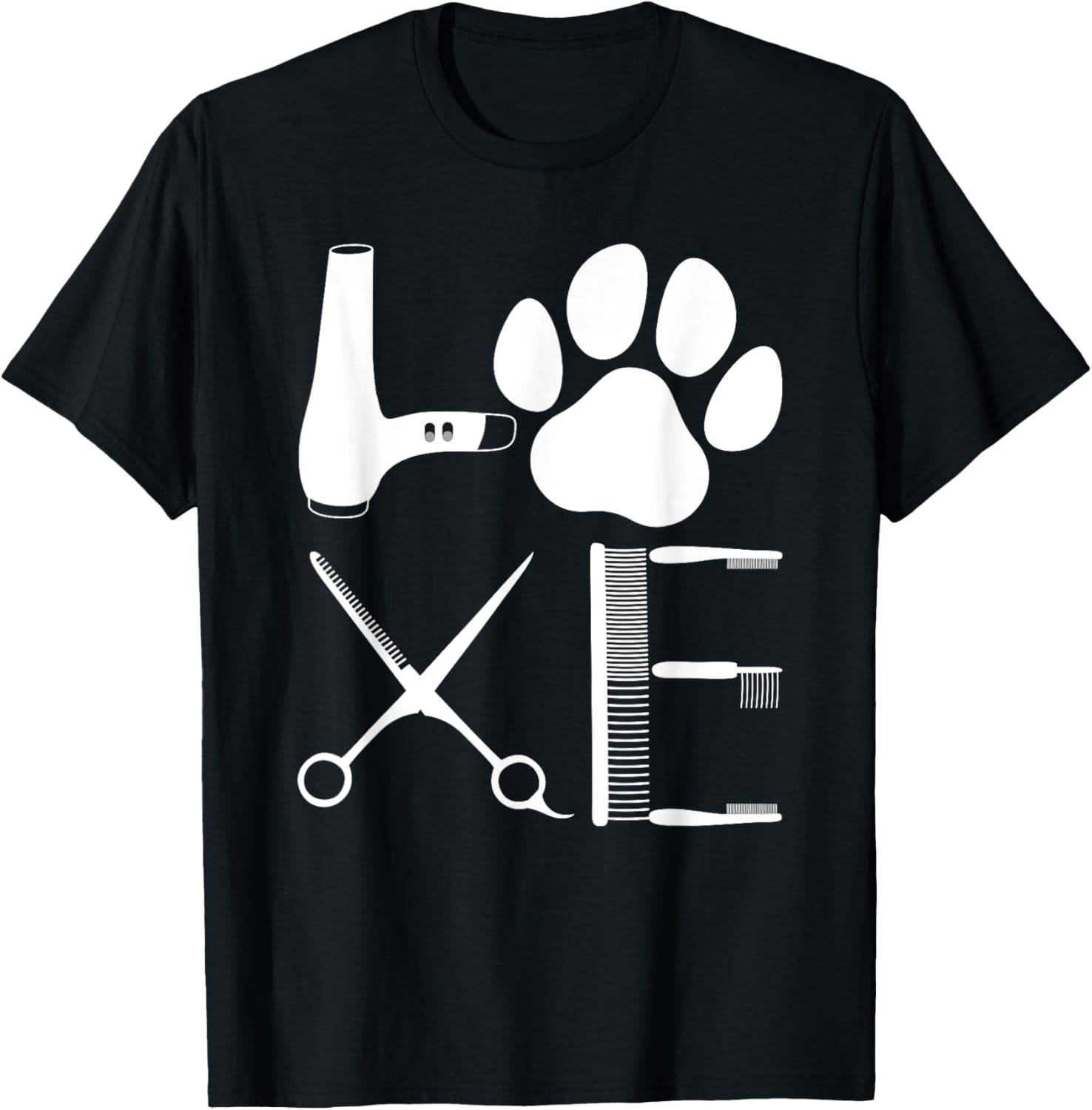 Cool Dog Groomer For Men Women Pet Grooming Puppy Dog Owner T-Shirt