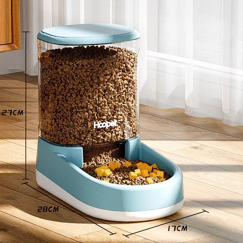 HOOPET Feeding Drinker Large Capacity Automatic Pet Supplies Wet Dry Dog Cat Feeder Drinking Bowl Dog Food Bowl Pet Supplies