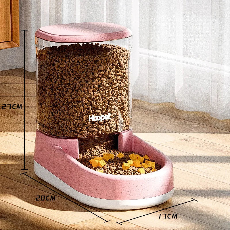 HOOPET Feeding Drinker Large Capacity Automatic Pet Supplies Wet Dry Dog Cat Feeder Drinking Bowl Dog Food Bowl Pet Supplies