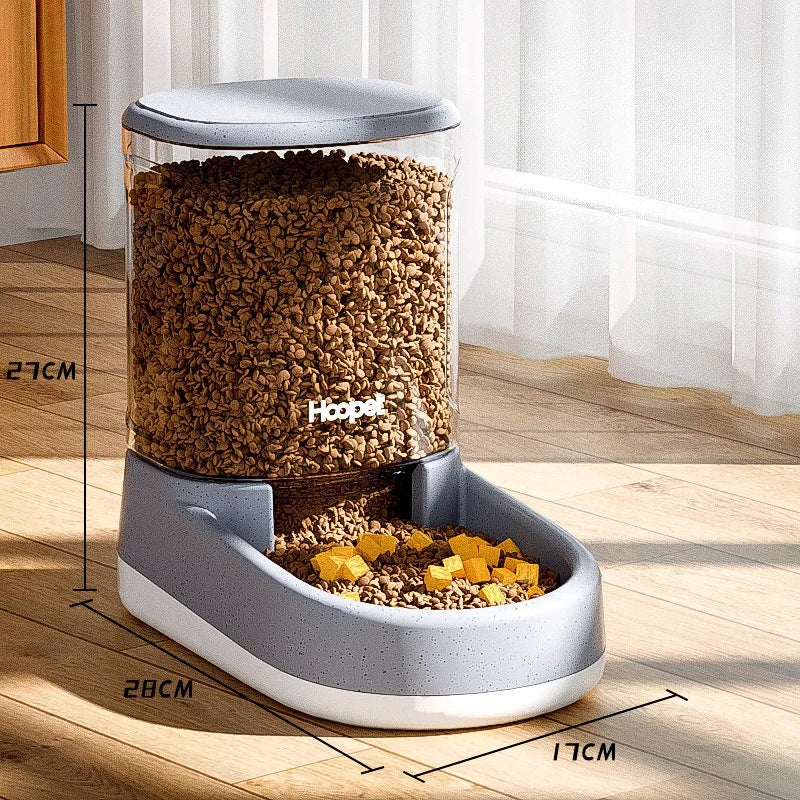 HOOPET Feeding Drinker Large Capacity Automatic Pet Supplies Wet Dry Dog Cat Feeder Drinking Bowl Dog Food Bowl Pet Supplies